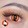 Pheonix Cat Eye Reddish Dragon Crazy Coloured Contact Lenses