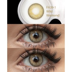 FreshLady Wild Weekend Brown Hazel Coloured Contact Lenses Yearly