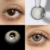 FreshLady Cloudy Veil Grey Coloured Contact Lenses Yearly