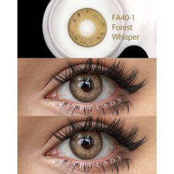 FreshLady Whisper Forest Brown Coloured Contact Lenses Yearly