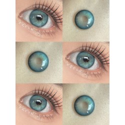 FreshLady Emerald Spell Green Coloured Contact Lenses Yearly