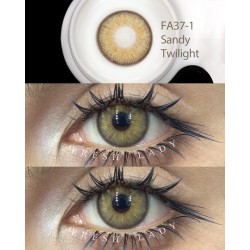 FreshLady Sandy Twilight Brown Coloured Contact Lenses Yearly