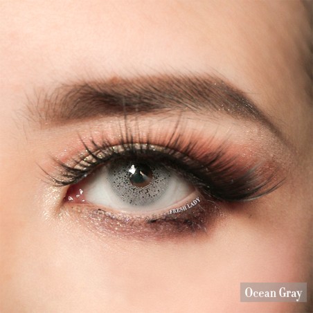 FreshLady Ocean Series Grey Coloured Contact Lenses Yearly