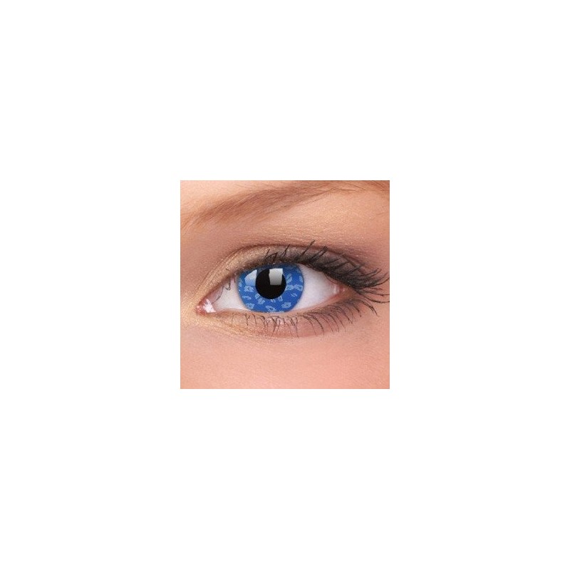 Blue Leopard Crazy Colour Contact Lenses (1 Year Wear)