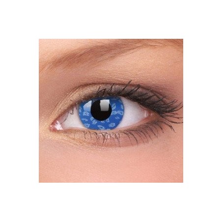 Blue Leopard Crazy Colour Contact Lenses (1 Year Wear)