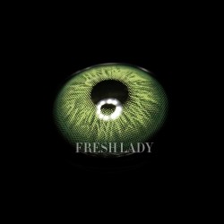 FreshLady i Heart Green Coloured Contact Lenses Yearly