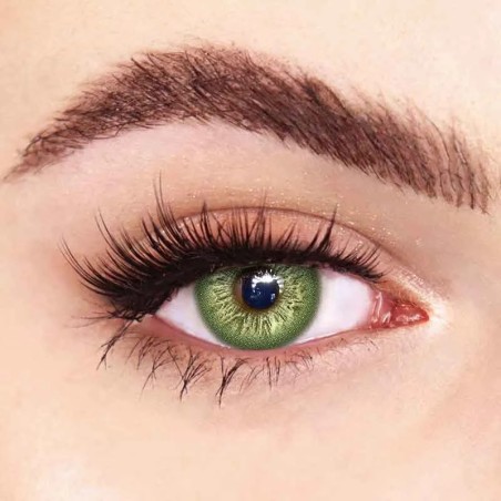 FreshLady i Heart Green Coloured Contact Lenses Yearly