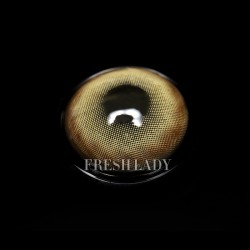 FreshLady Caramel Whirl Brown Coloured Contact Lenses Yearly