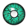 Crazy Goblin Aqua Green Black Veins Halloween Contact Lenses