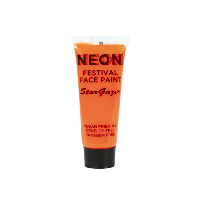 Orange UV Reactive Stargazer Face & Body Paint