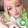 Halloween Crazy Witches Eye ( Green Manson)Contact Lenses Yearly Wear