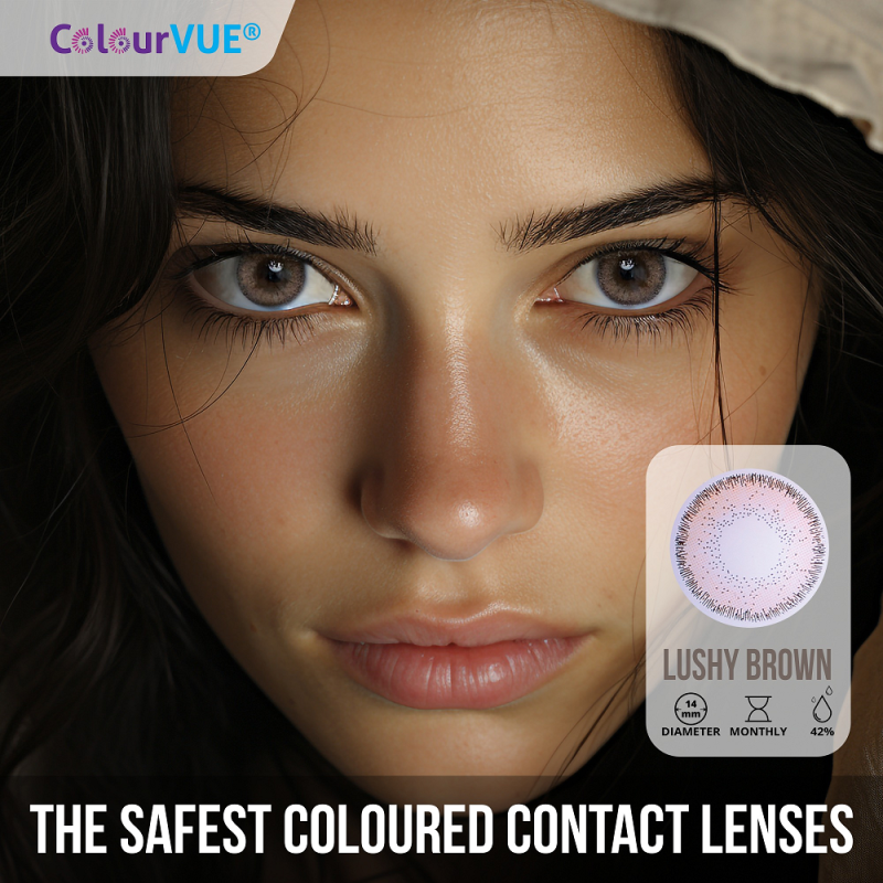 ColourVUE Fizzy Lushy Brown Natural Light Hazel Contact Lenses