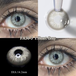 copy of FreshLady i Heart Brown Coloured Contact Lenses Yearly