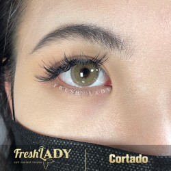 FreshLady Cortado Grey Beige Coloured Contact Lenses Yearly