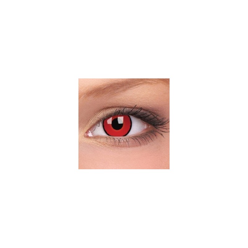 ColourVue Voldemort Red Black Ring Crazy Coloured Contact Lenses (3 Month Wear)