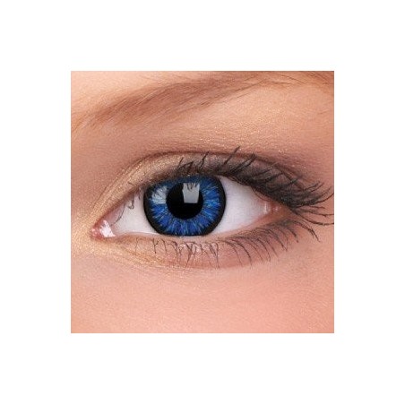 ColourVUE Blue Glamour Dark Natural Coloured Contact Lenses (90 Day)