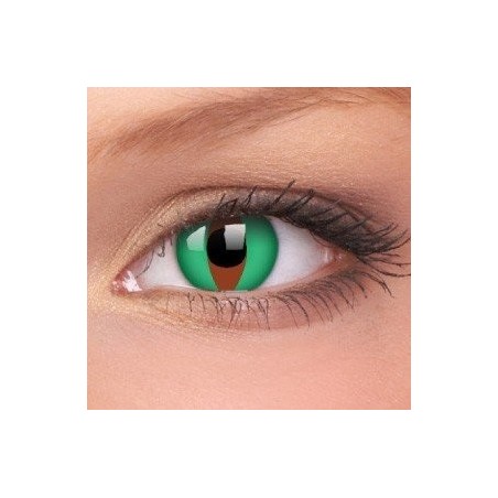 Raptor Reptile Lizard Green Red Crazy Colour Contact Lenses (1 Year Wear)