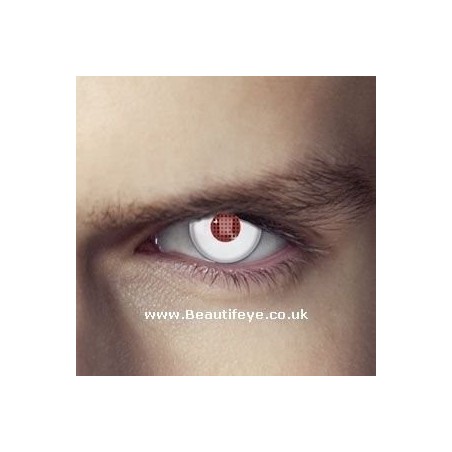 EDIT Terminator Humanoid White Red Mesh Contact Lenses