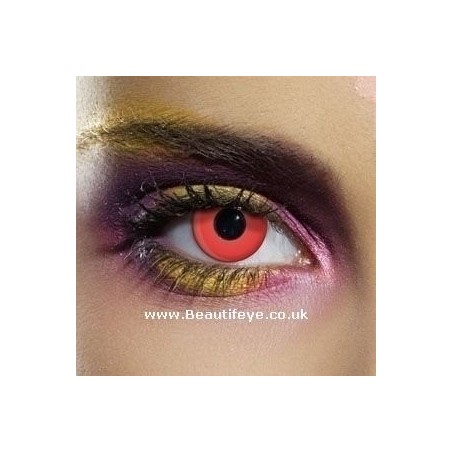 Crazy Red Devil Contact Lenses