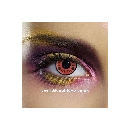 Red Anime Ltachi Crazy Sasuke Halloween Contact Lenses