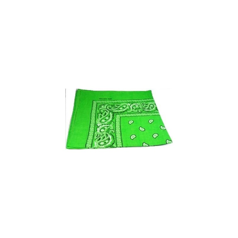 Foulard bandana à motif cachemire vert vif