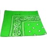 Foulard bandana à motif cachemire vert vif