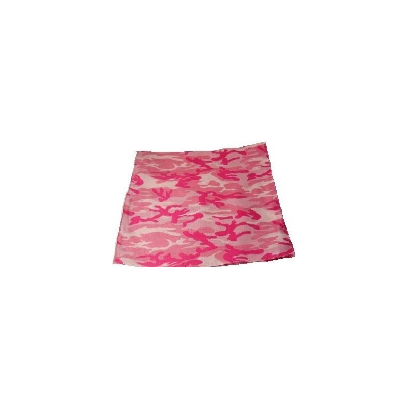 Foulard bandana camouflage rose