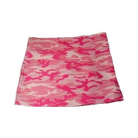 Foulard bandana camouflage rose