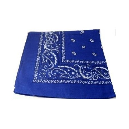 Foulard bandana à motif cachemire bleu foncé