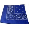 Foulard bandana à motif cachemire bleu foncé