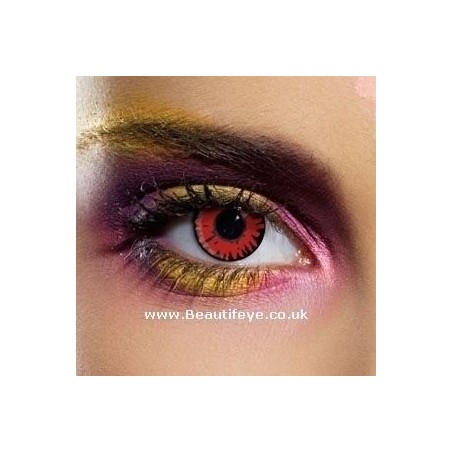 Twilight Volturi Red Blast Black Wolf Contact Lenses