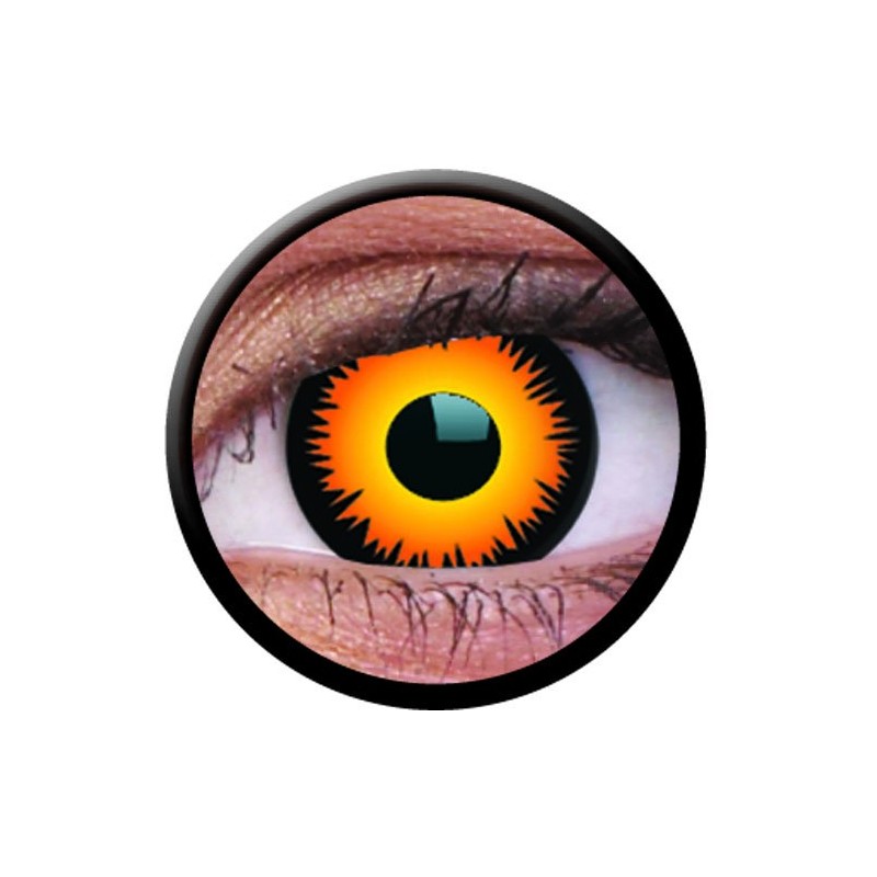 ColourVUE 1 Day Use Orange Werewolf Crazy Halloween Colour Contact Lenses