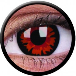 ColourVUE Volturi Deep Red Crazy Halloween Farbige Kontaktlinsen für 1 Tag